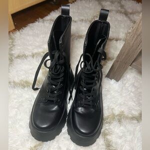 ASOS Wide Fit Albany Chunky Platform Combat Boots